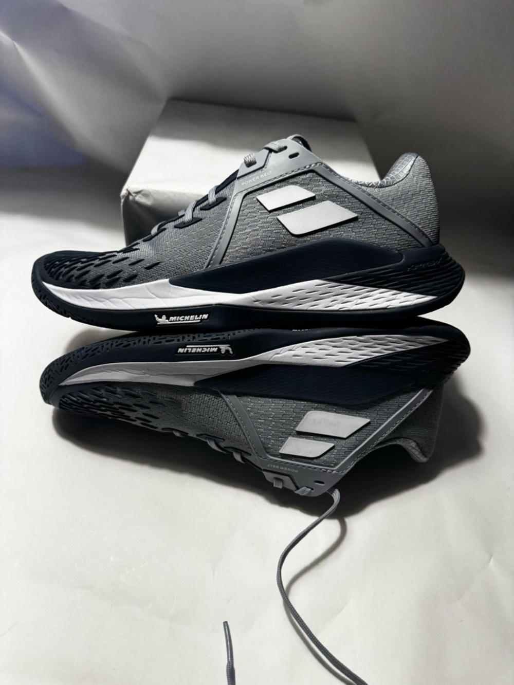 Babolat Men's Gray Athletic Tennis Shoes propulse fury 3 new /returns